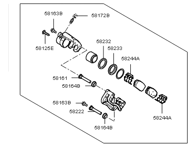 2009 Kia Rondo Brake Caliper - 582301D005