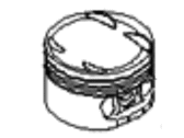 Kia Spectra Piston - 0K2Y411SA0 Piston Set,Standard