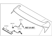 Kia 87210D9000BU2 SPOILER ASSEMBLY-REAR