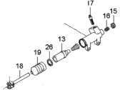 Kia Optima Clutch Slave Cylinder - 4171039001 Cylinder Assembly-Clutch