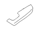 Kia 827104D000KS ARMREST ASSEMBLY-FRONT DOOR L