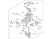 Kia 467001U100 LEVER ASSEMBLY-ATM