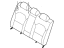 Kia 89360M7000B6P COVERING-RR SEAT BAC