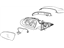 Kia 87620D5000 Outside Rear View Mirror Assembly, Right