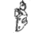 Kia 0K32A72210 Hinge Assembly-A, RH