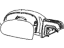 Kia 876062F300 Outside Rear View Mirror Assembly Right Hand