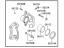 Kia 58180A7A00 Front Brake Caliper Kit, Left