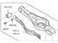 Kia 55210C2100 Arm Complete-Rear Lower