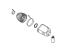 Kia 0K01222620 Joint Set Inner,LH