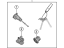 Kia 81905J6000 Lock Key & Cylinder Set