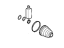 Kia 49585K0220 Boot Kit-Fr Axle DIF