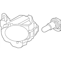 Kia 92201B2020 LAMP ASSEMBLY-FRONT FOG,LH