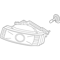 Kia 922013C000 LAMP ASSEMBLY-FRONT FOG L