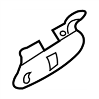 Kia 826654D000 BRACKET-OUTSIDE HANDLE FRONT DOOR,R