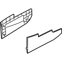 Kia 846153RAA0GVF COVER-CONSOLE SIDE R