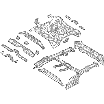 Kia Floor Pan - 65500D9551