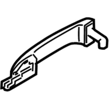 Right Rear Genuine Hyundai 83660-2E000-NW Exterior Door Handle Assembly Right Rear Genuine Hyundai 83660-2E000-NW Exterior Door Handle Assembly