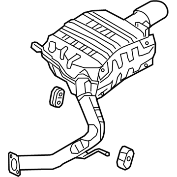 28710C6210 Genuine Kia Rear Muffler Assembly