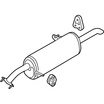 287101W950 Genuine Kia Rear Muffler Assembly