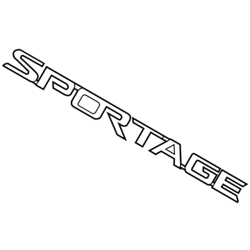 New Genuine Kia Sportage 2010-2015 Rear Sportage Badge Emblem 863103W000