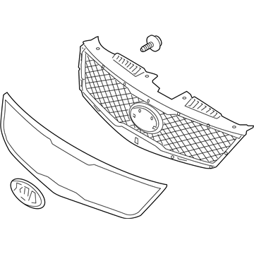 NEW FRONT LOWER BUMPER GRILLE MATTE BLACK FOR 2014-2016 KIA FORTE KI1036117 NEW FRONT LOWER BUMPER GRILLE MATTE BLACK FOR 2014-2016 KIA FORTE KI1036117