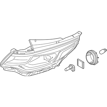 Kia Headlight - 92101D5500