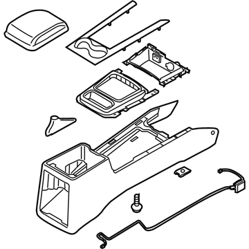 Kia Center Console Base - 846103E540FC