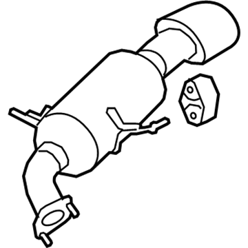287101U400 Genuine Kia Rear Muffler Assembly