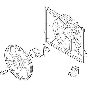 A/C FAN ASSEMBLY KI3113107 FITS 01 02 KIA SPORTAGE 