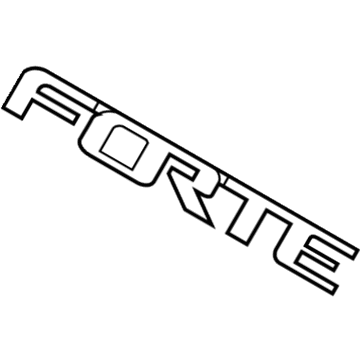 86311A7010 Genuine Kia Forte Emblem