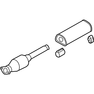 28600M7510 Genuine Kia Center Muffler Complete