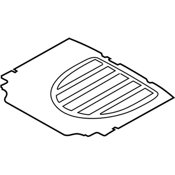Genuine Hyundai 85710-25550 Luggage Covering Mat Assembly 