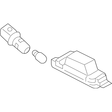 Kia 92502F6000 Lamp Assembly-License Plate