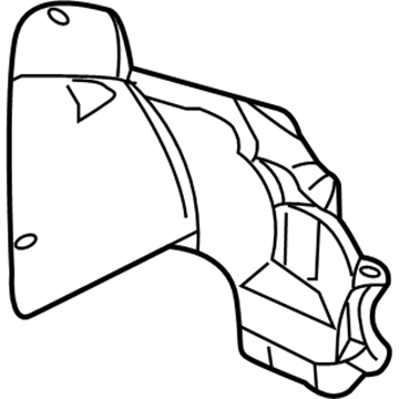 Kia 0K2N151816A Guard-Mud Rear,RH