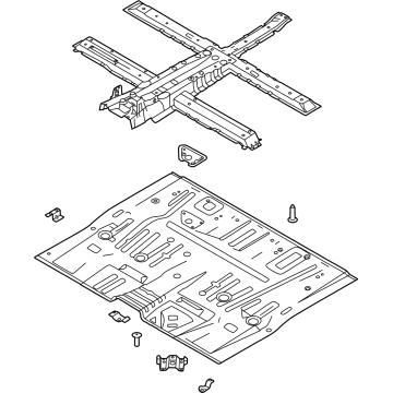 Kia 65100R0000 Panel Assembly-Floor,Ctr