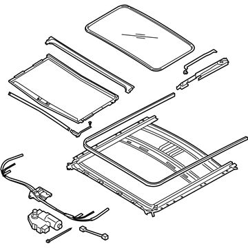 Kia 816003F02029 Sunroof Assembly