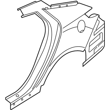 Kia 715042TC00 Panel Assembly-Quarter Outer