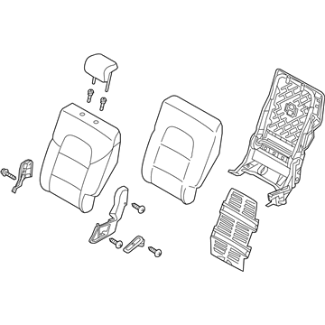 Kia 89300D9030BGT Back Assembly-Rear Seat LH