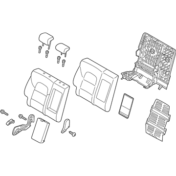 Kia 89400D90112AF Back Assembly-Rear Seat RH