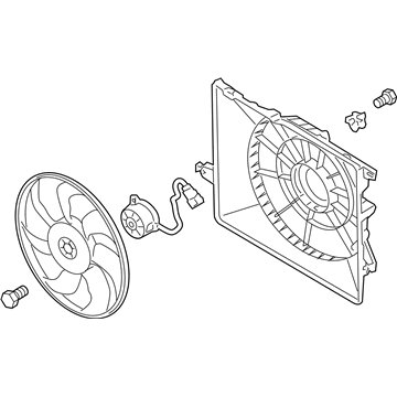 Kia Sorento A/C Condenser Fan - 253804Z000