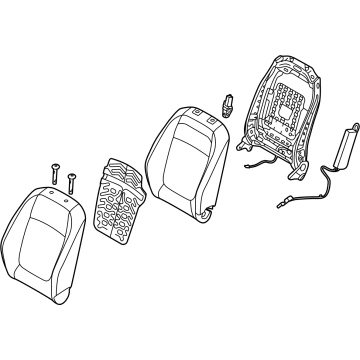 Kia 88300Q5060AX4 Back Assembly-Fr Seat,LH