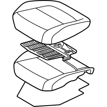 Kia 88100Q5DA0AXA CUSHION ASSY-FR SEAT