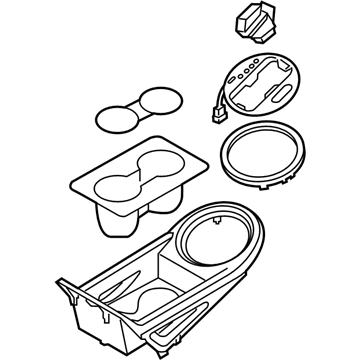 Kia 846503WBA0GA9 Cover Assembly-Console U