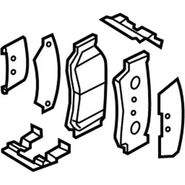 Kia 583022WA00 Pad Kit-Rear Disc Brake