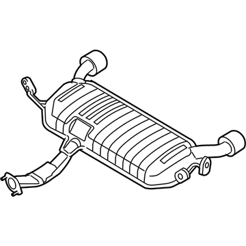 Kia 287001F400 Main Muffler Assembly