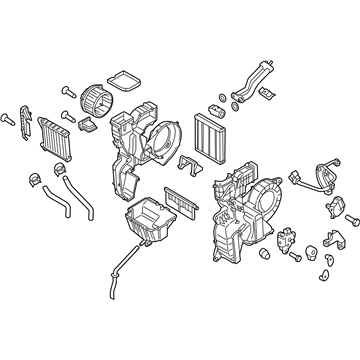 Kia 97900A9001 Rear Heater & Air Conditioner Unit