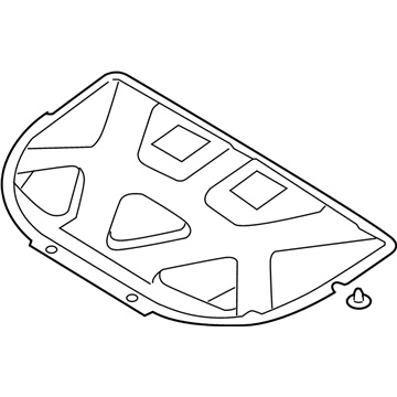 Kia 811243F500 Insulation-Pad Hood