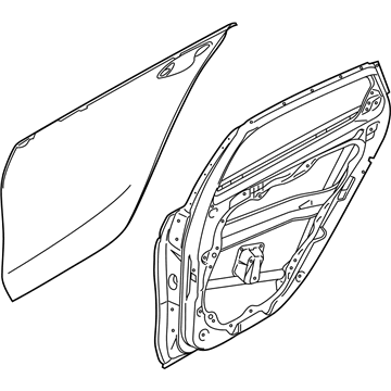 Kia 77004M7000 Panel Assembly-Rear Door