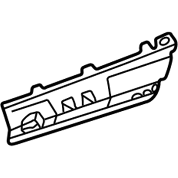 Kia 0K2N150380 Side Plate-Rear Bumper
