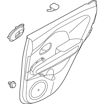 Kia 83307B2070DT4 Panel Assembly-Rear Door Trim